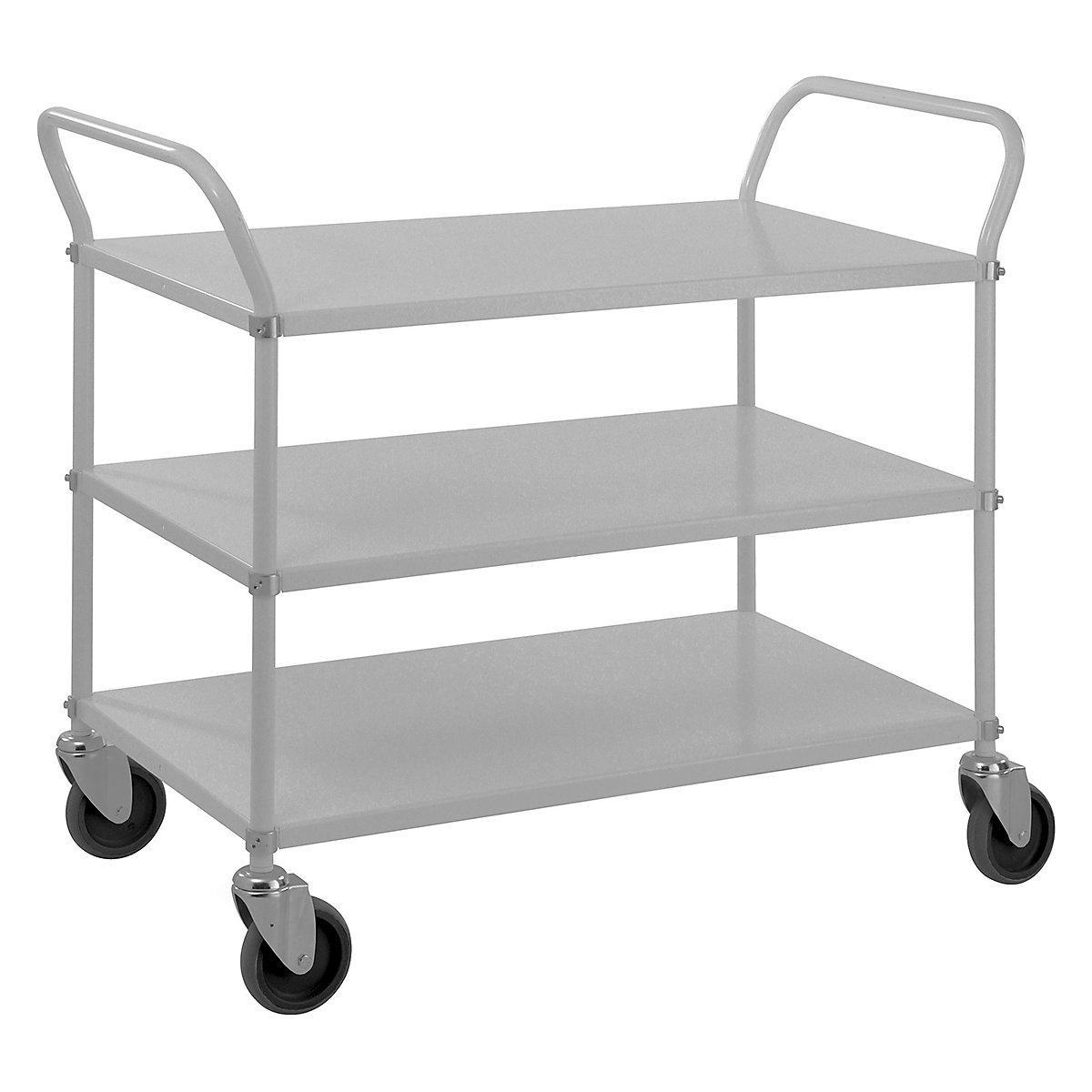 Kongamek Zero Series Sustainability Trolley, Kongamek Zero Series Sustainability Trolley, Kongamek Zero Series Sustainability Trolleys | 940h x 1070w x 585d mm | Grey | 3 Shelves-2