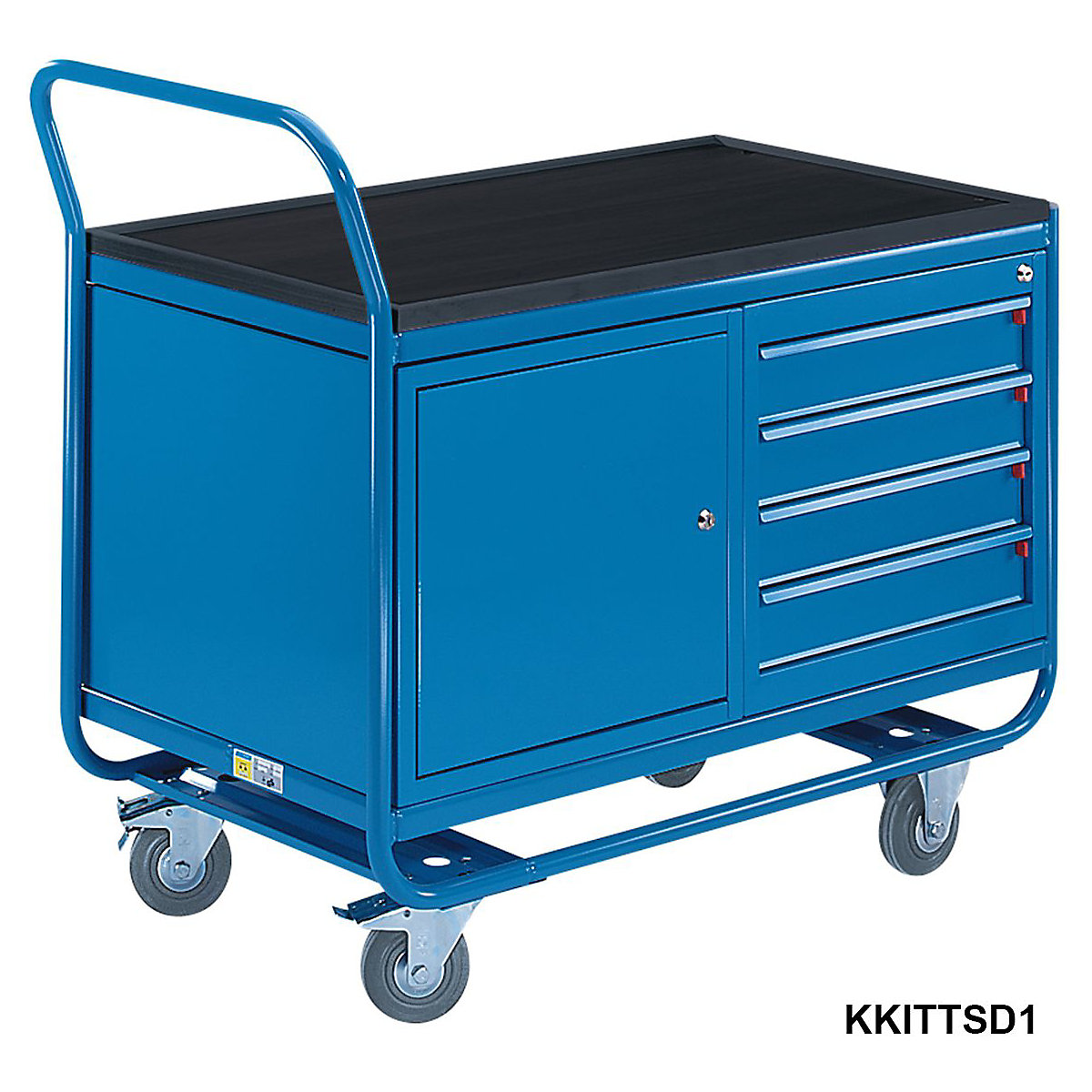 PremKraft Industrial Table Trolleys with Shelves and Drawers (Product illustration 3)-2