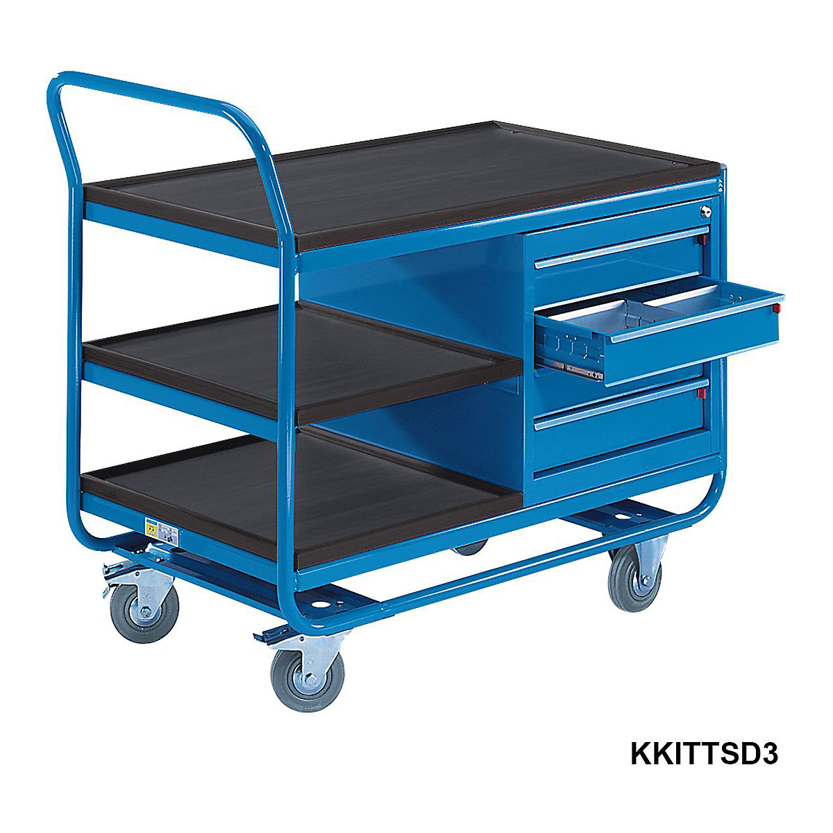 PremKraft Industrial Table Trolleys with Shelves and Drawers (Product illustration 5)-4