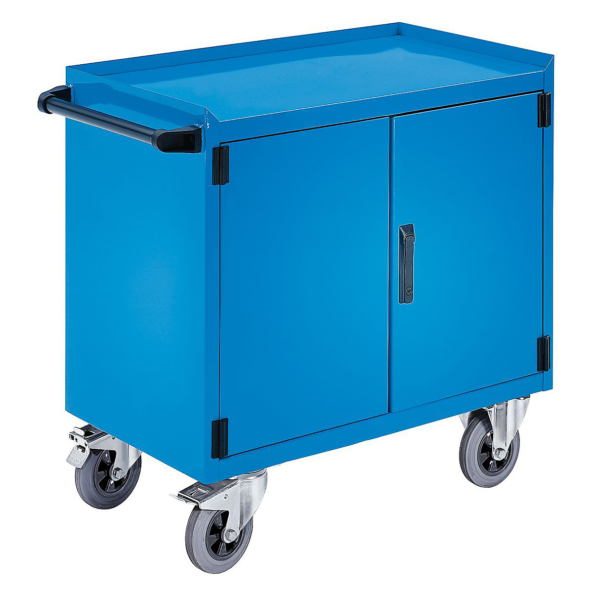 PremKraft Lockable Cupboard Trolleys, PremKraft Lockable Cupboard Trolleys, PremKraft Lockable Cupboard Trolley External: 910h x 990w x 515d mm Internal: 640h x 890w x 470d mm 250kg Capacity - Blue-0