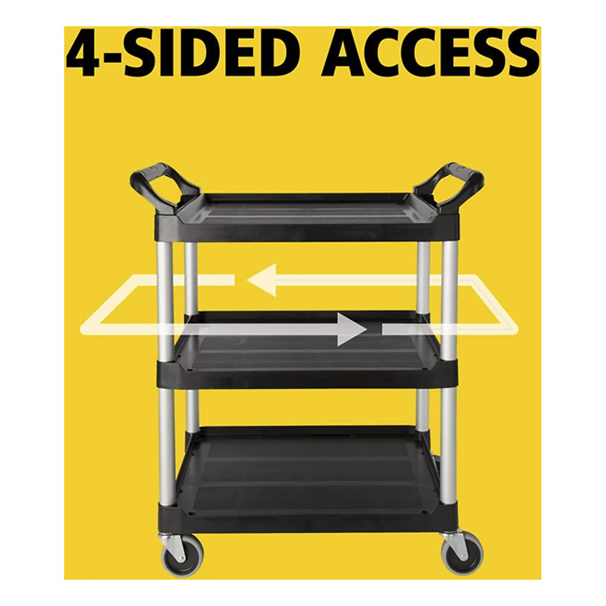 Rubbermaid Light-Duty Service Cart (Product illustration 3)-2