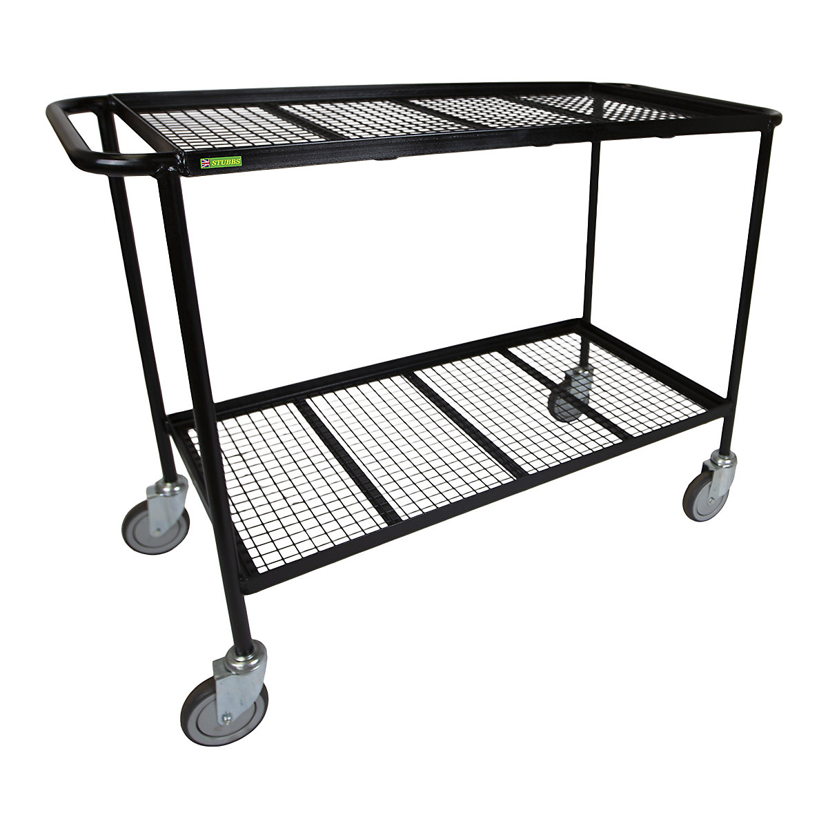 Stubbs Tray Trolleys, Stubbs Tray Trolleys, Stubbs Tray Trolley | 900h x 450w x 1200d mm | Tray Size: 1000 x 450mm | Mesh Shelves-1