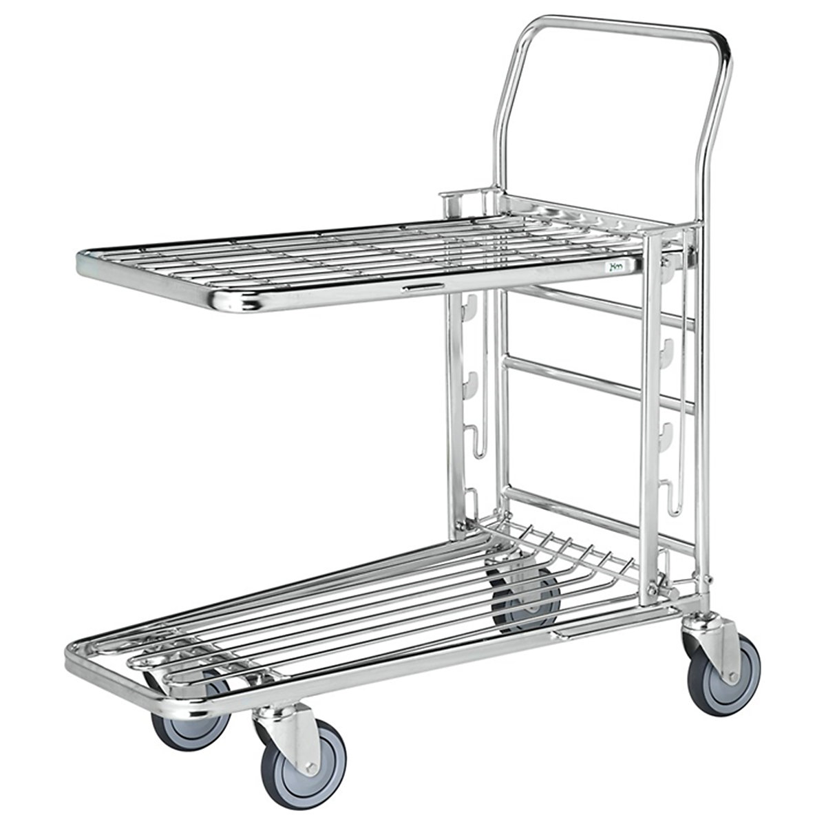 Kongamek Adjustable Shelf Stock Trolley, Kongamek Adjustable Shelf Stock Trolley, Kongamek Adjustable Shelf Stock Trolley | 1000h x 890w x 520d mm | Electro galvanised | 4 Swivel Castors-0
