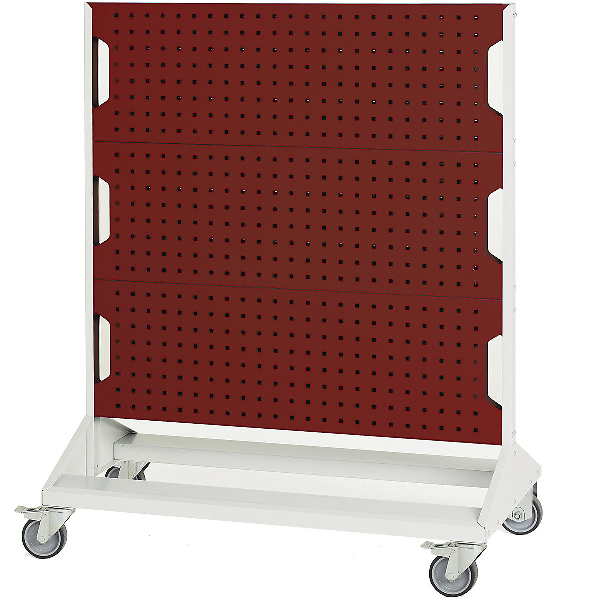 Bott Perfo Panel Racks, Bott Perfo Panel Racks, Bott Perfo Panel Racks | 1250h x 1000w x 550d mm | Double Sided | Mobile | Red-0