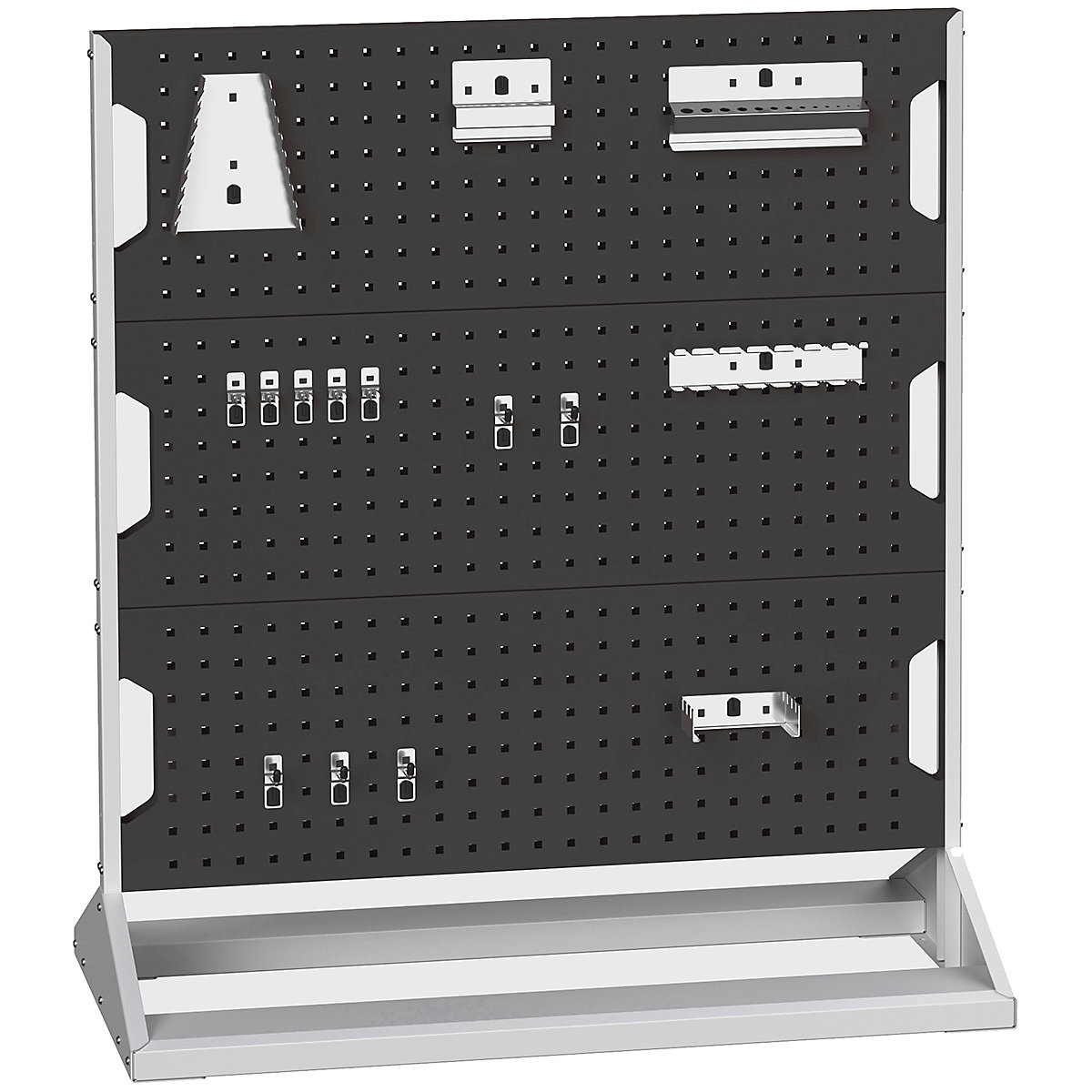 Bott Perfo Panel Racks, Bott Perfo Panel Racks, Bott Perfo Panel Racks | 1125h x 1000w x 550d mm | Double Sided | 40 Piece Hook Kit | Static | Anthracite Grey-0