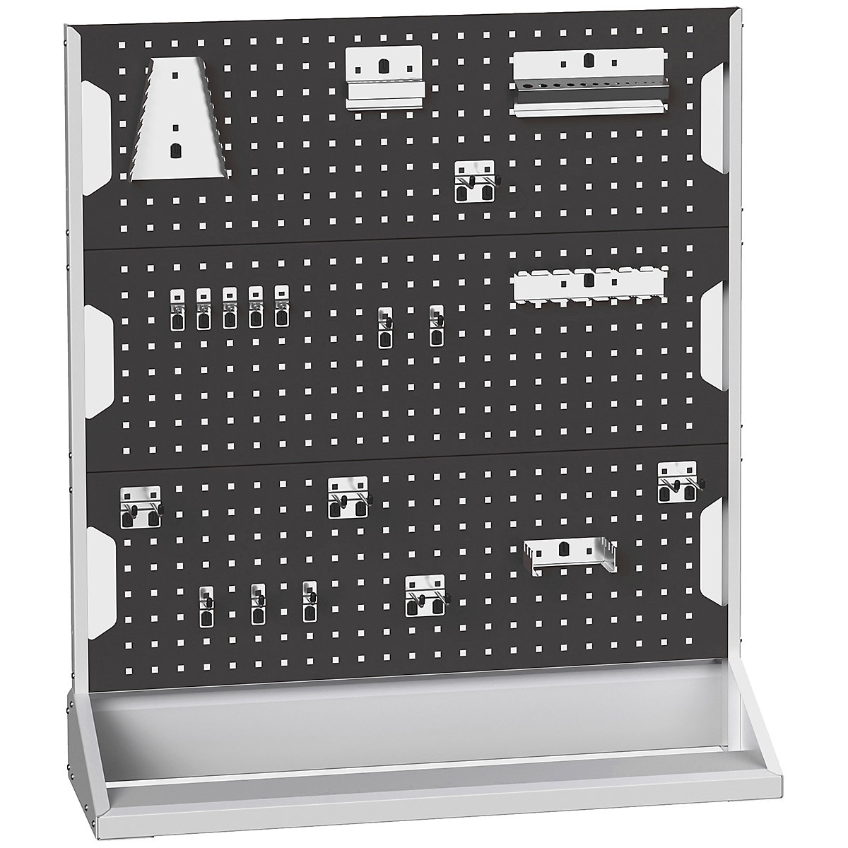 Bott Perfo Panel Racks, Bott Perfo Panel Racks, Bott Perfo Panel Racks | 1125h x 1000w x 550d mm | Single Sided | 20 Piece Hook Kit | Static | Anthracite Grey-0