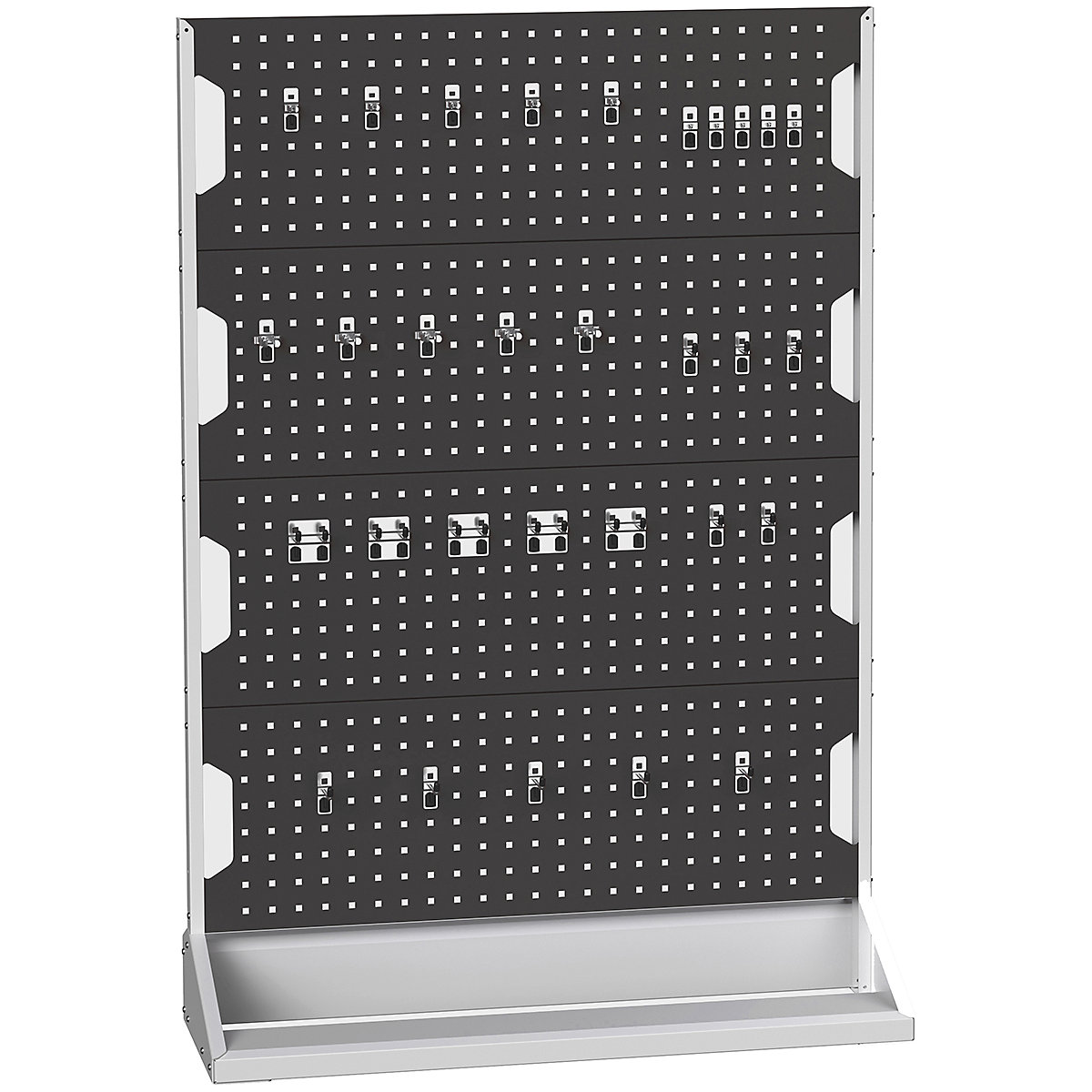 Bott Perfo Panel Racks, Bott Perfo Panel Racks, Bott Perfo Panel Racks | 1450h x 1000w x 550d mm | Single Sided | 30 Piece Hook Kit | Static | Anthracite Grey-0