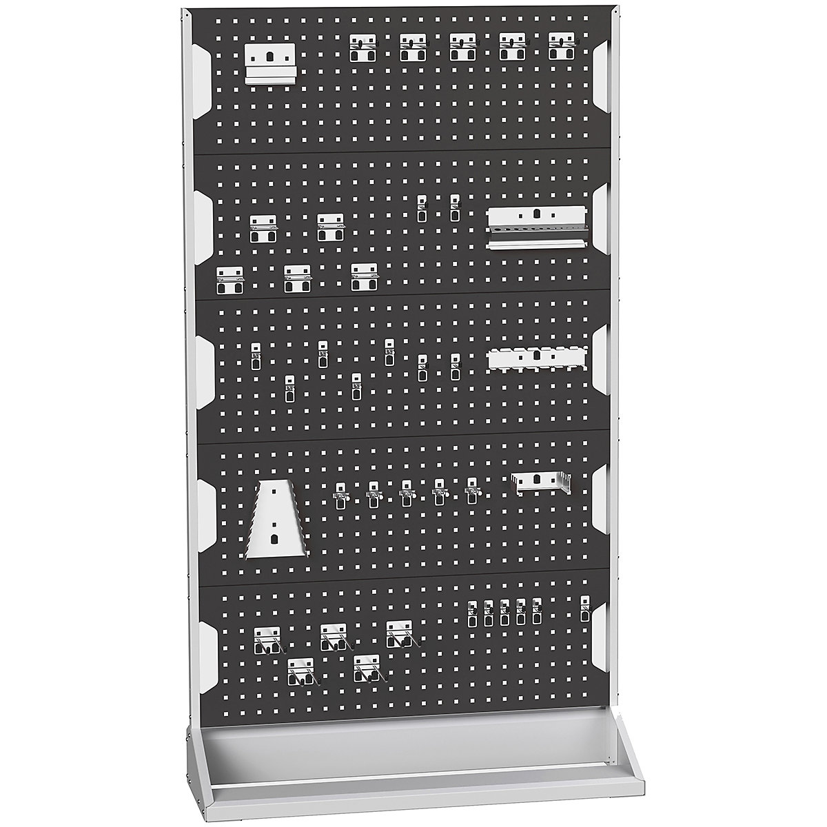 Bott Perfo Panel Racks, Bott Perfo Panel Racks, Bott Perfo Panel Racks | 1775h x 1000w x 550d mm | Single Sided | 40 Piece Hook Kit | Static | Anthracite Grey-0