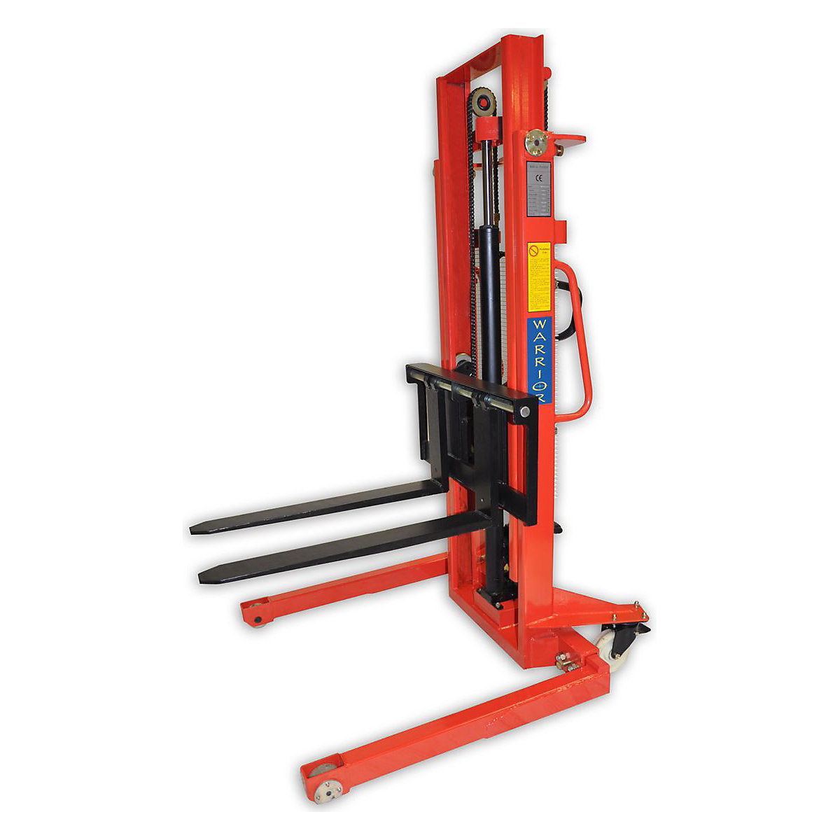 Manual Straddle Stackers With Adjustable Forks