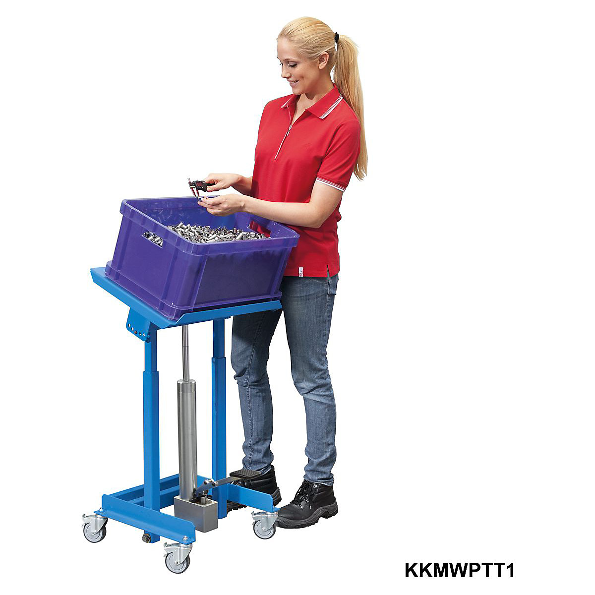 PremKraft Mobile Work Positioners with Tilt Tables (Product illustration 2)-1