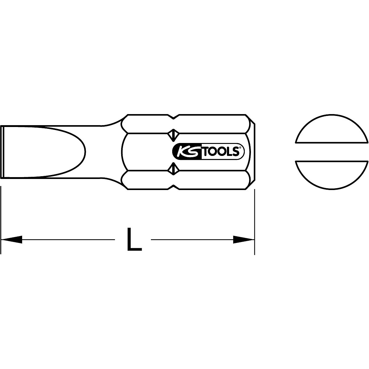 KS Tools 1/4'' Edelstahl-Bit (Produktabbildung 3)
