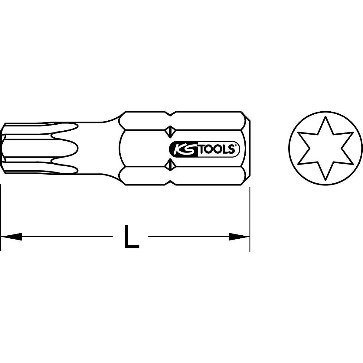 KS Tools 1/4'' Edelstahl-Bit (Produktabbildung 3)