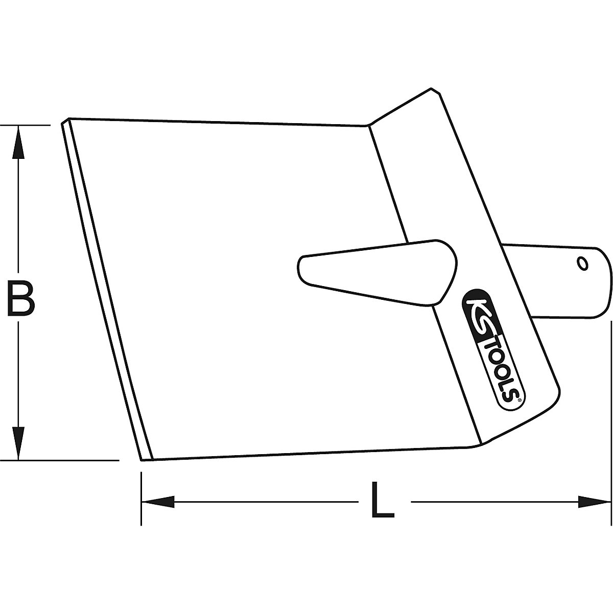 BRONZEplus Fußbodenschaber KS Tools (Produktabbildung 2)-1