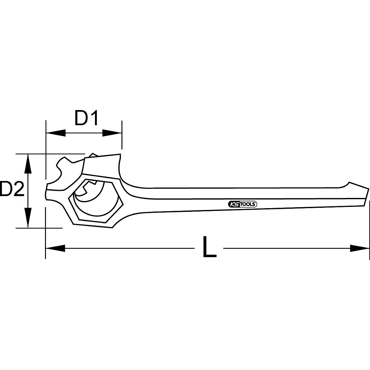 KS Tools BRONZEplus Universalschlüssel (Produktabbildung 2)