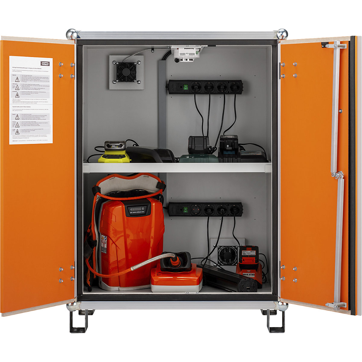 PREMIUM PLUS safety battery charging cabinet – CEMO (Product illustration 15)-14
