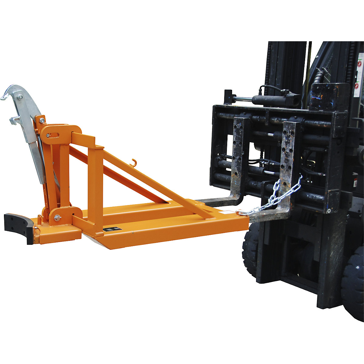 Drum lifter, for 1 lidded drum, yellow orange-0
