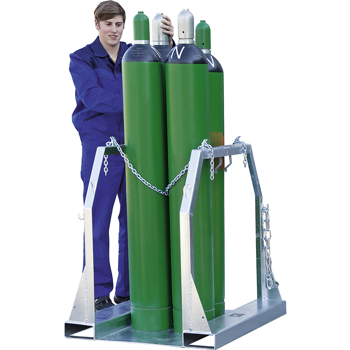 Gas cylinder pallet – eurokraft pro (Product illustration 3)-2