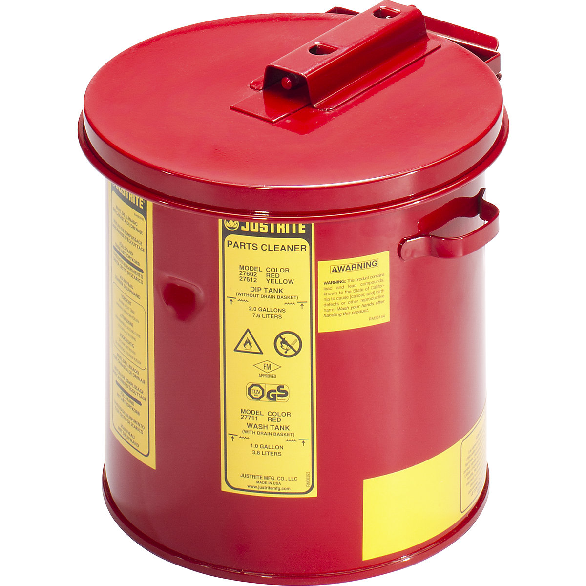 Cleaning and immersion container – Justrite (Product illustration 2)-1