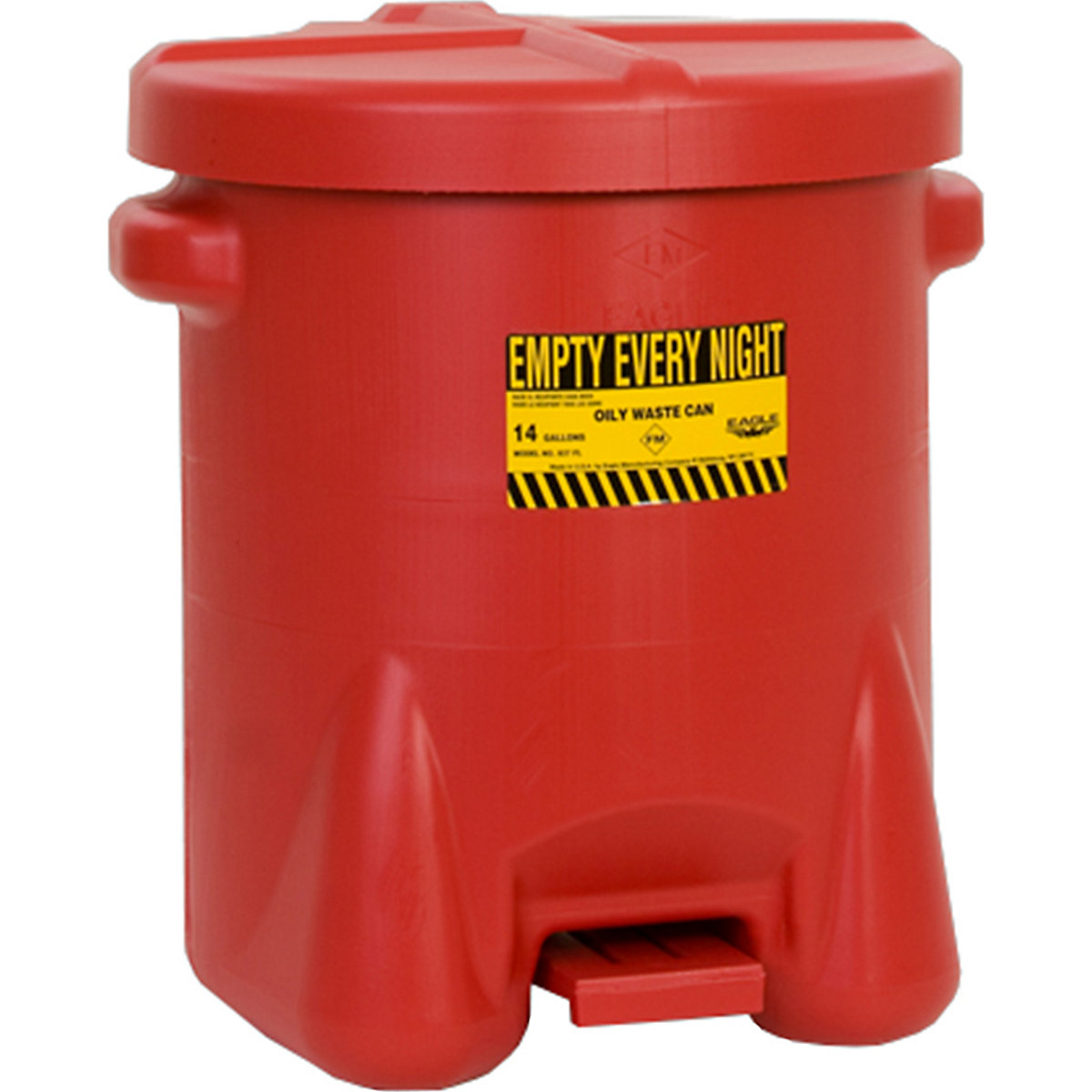 PE safety disposal can for aggressive media - Justrite