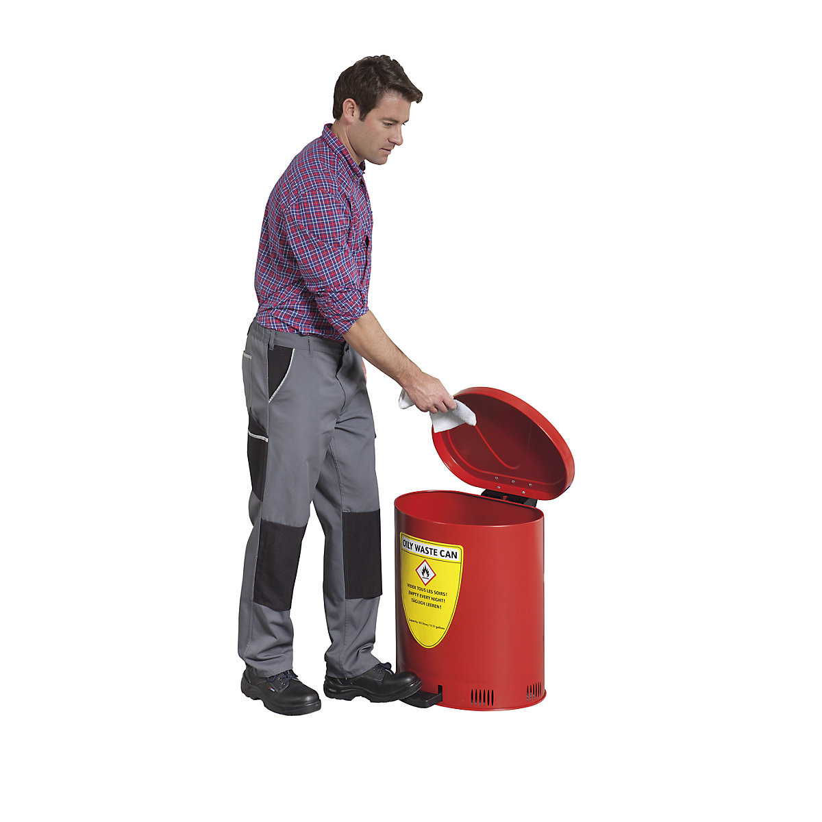 Safety disposal can with self-closing lid (Product illustration 4)-3