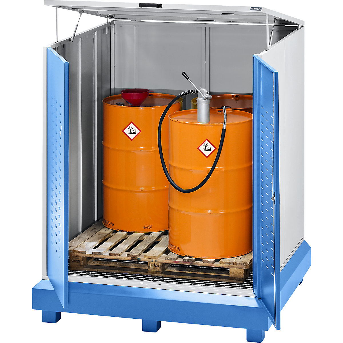 Hazardous goods storage for drums – eurokraft pro (Product illustration 3)-2