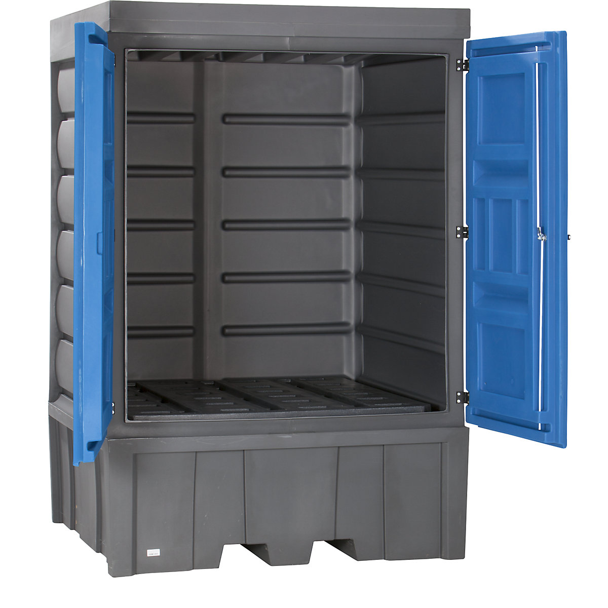 PE hazardous goods storage depot with doors – eurokraft pro