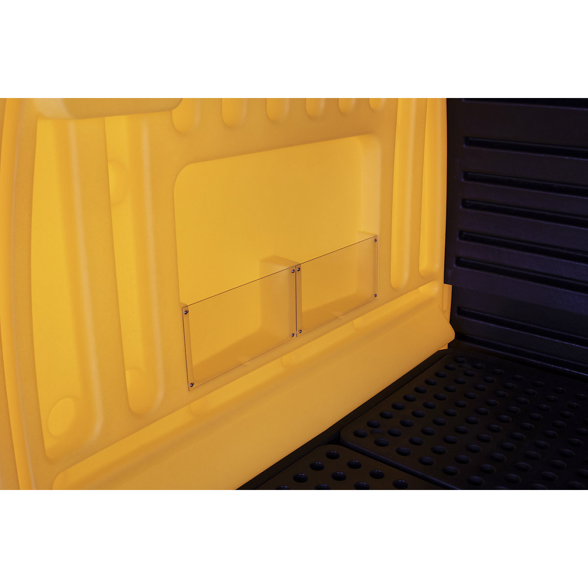 PE hazardous goods storage unit with roller shutter (Product illustration 2)-1