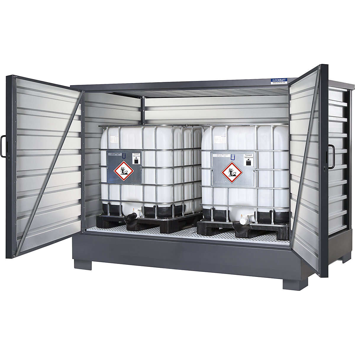 Sheet steel hazardous goods storage – eurokraft pro (Product illustration 2)-1