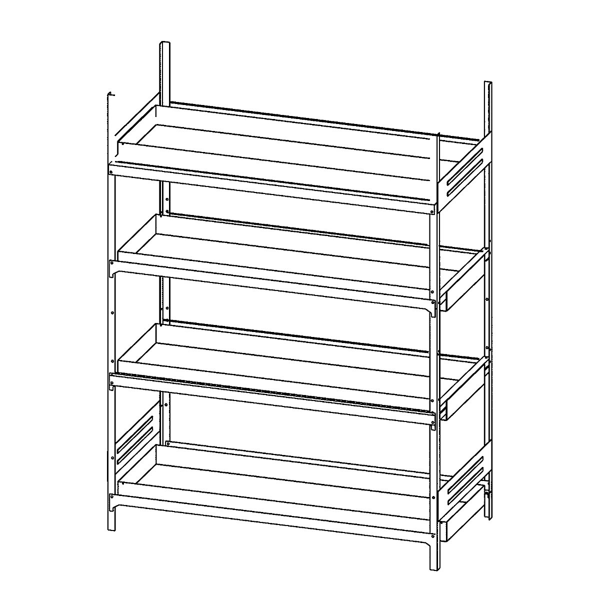 Hazardous goods shelving for small containers, for water hazardous media – LaCont (Product illustration 3)-2