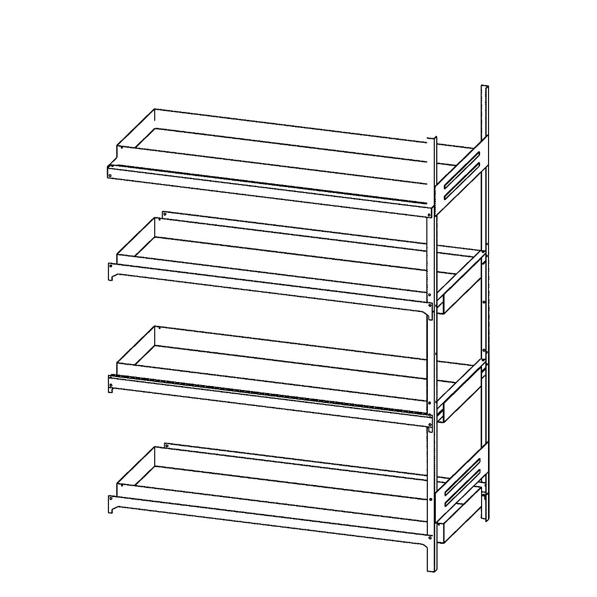 Hazardous goods shelving for small containers, for water hazardous media - LaCont