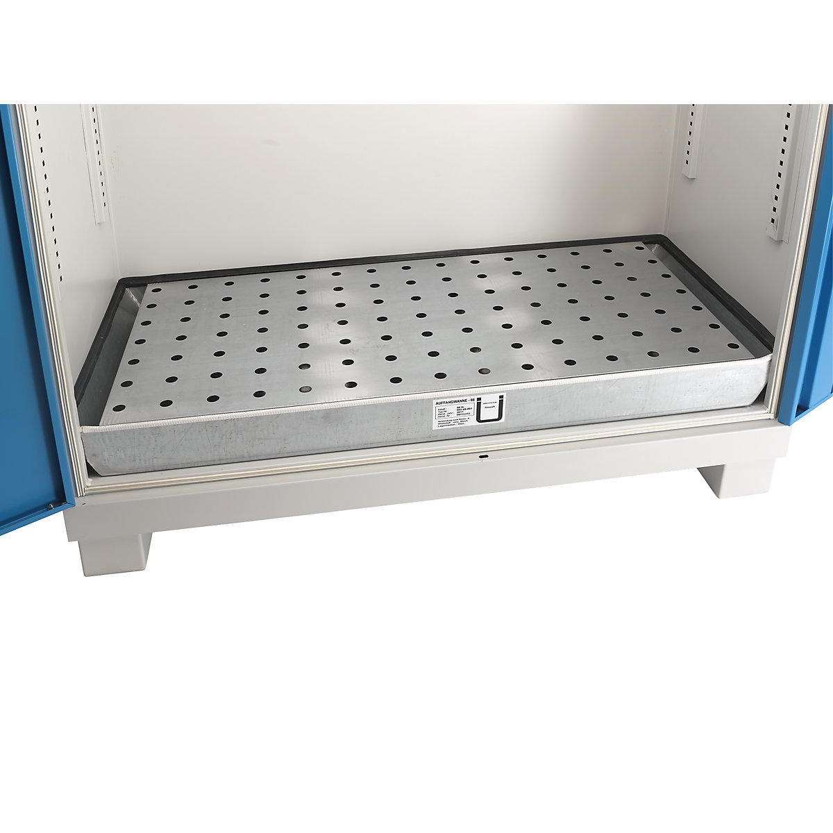 Floor sump tray, zinc plated – eurokraft pro (Product illustration 2)-1