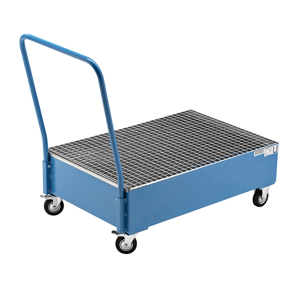 Mobile sump tray made of sheet steel - eurokraft basic