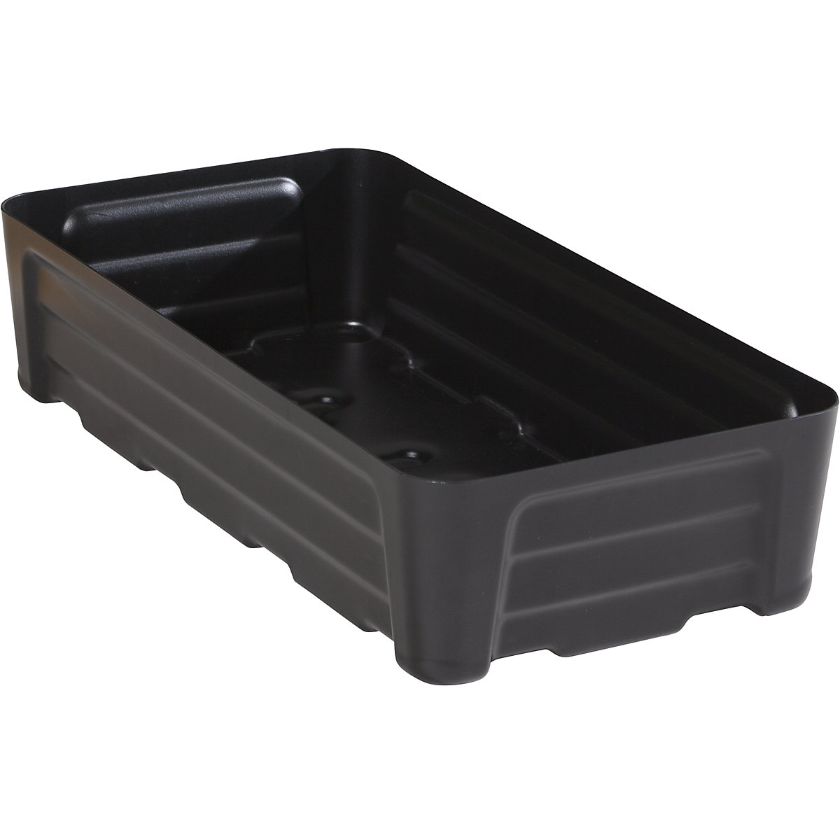 PE sump tray for small containers – eurokraft pro, without grate, collection capacity 40 l-5