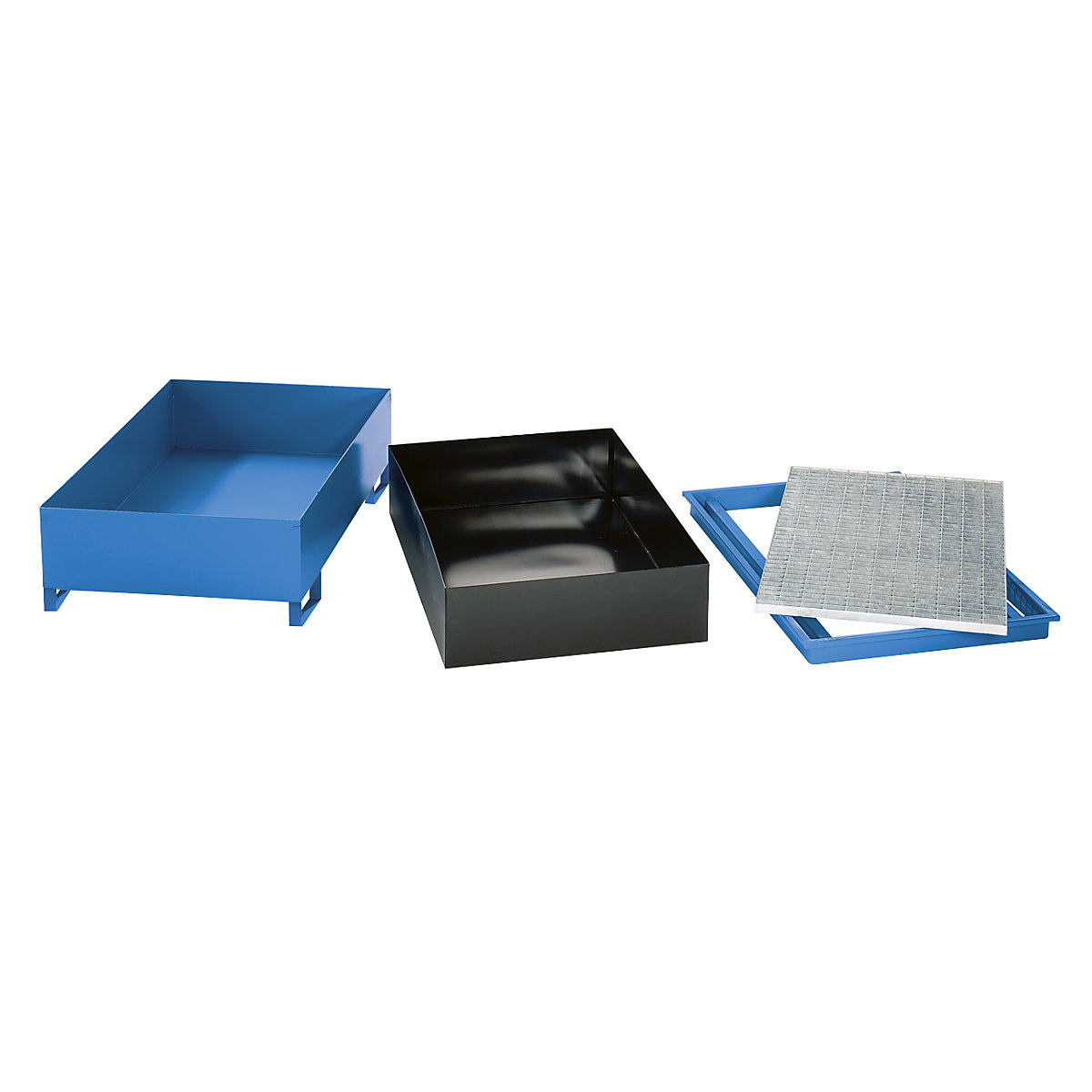Steel sump tray with PE insert – eurokraft pro (Product illustration 3)-2
