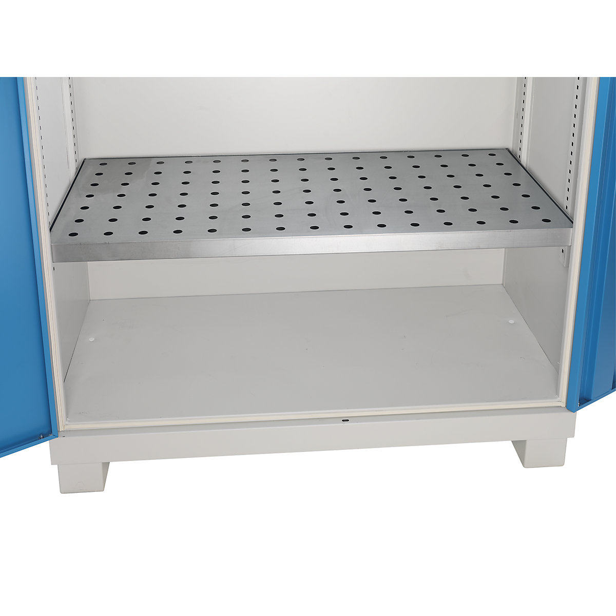 Tray shelf, zinc plated – eurokraft pro (Product illustration 2)-1