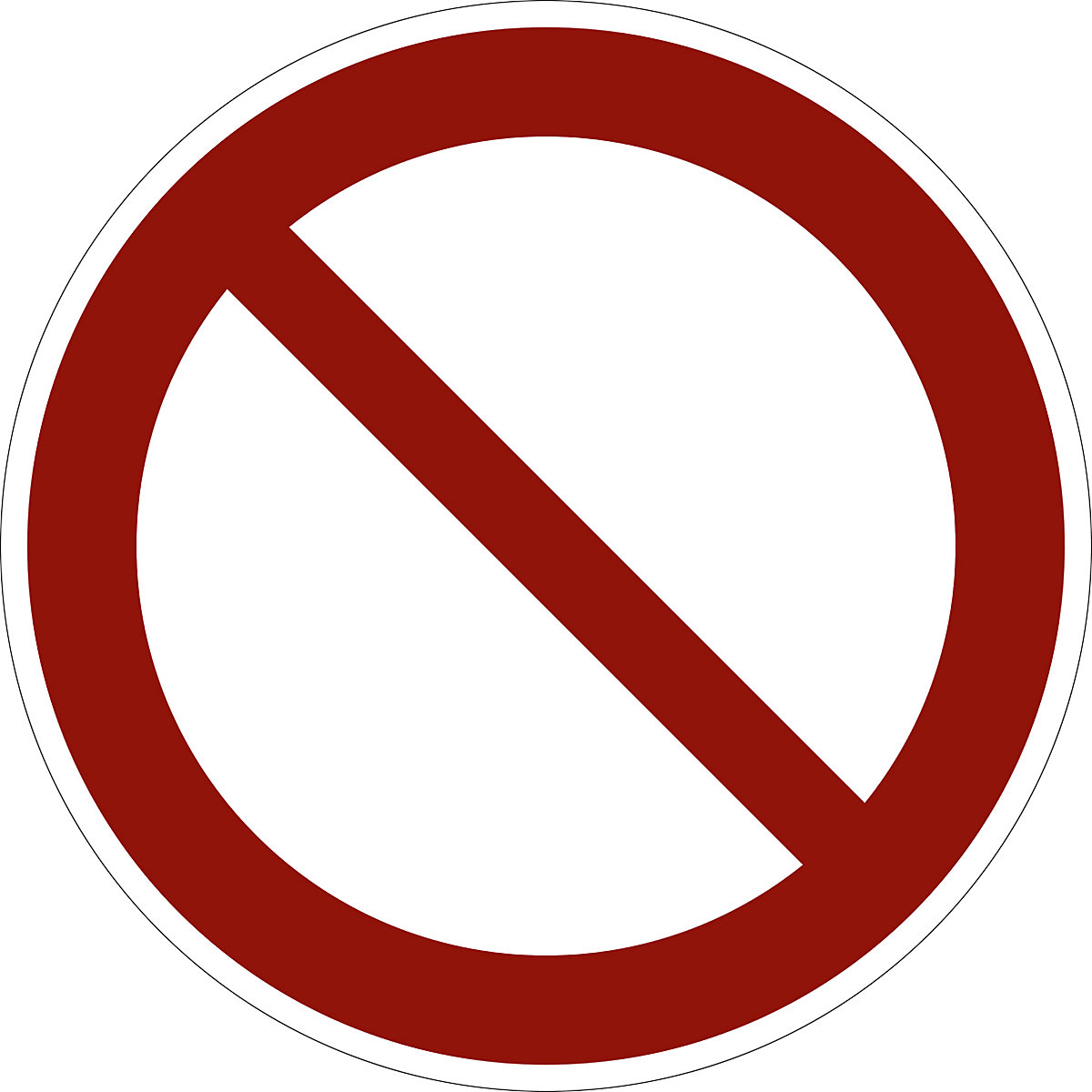 Prohibition sign