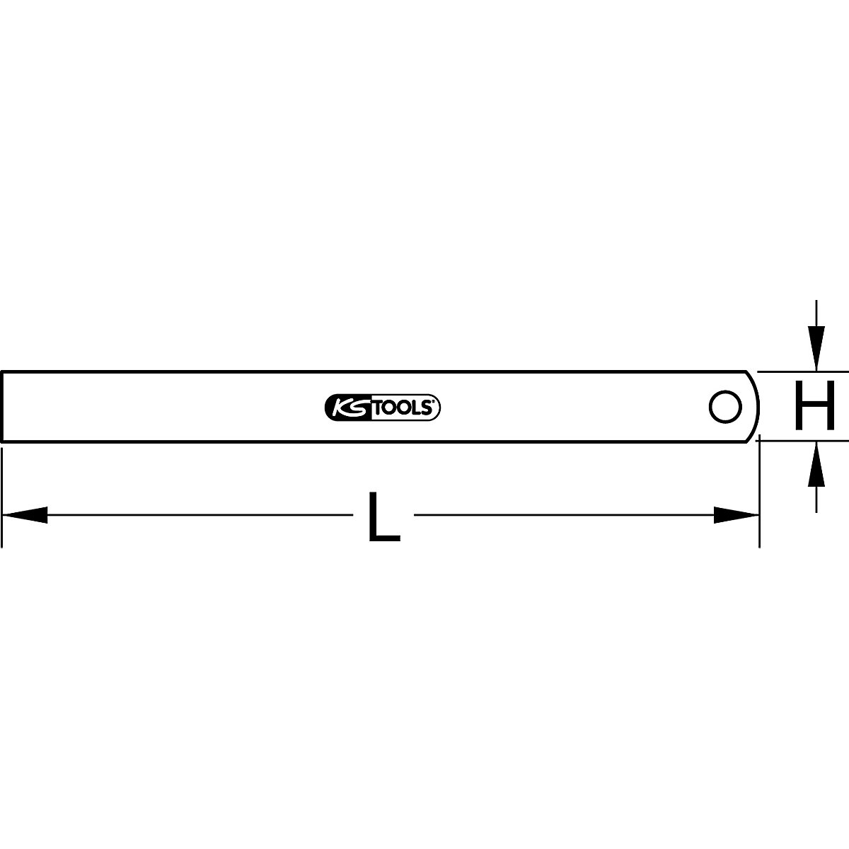 Cinta métrica semiflexible de acero – KS Tools (Imagen del producto 2)-1