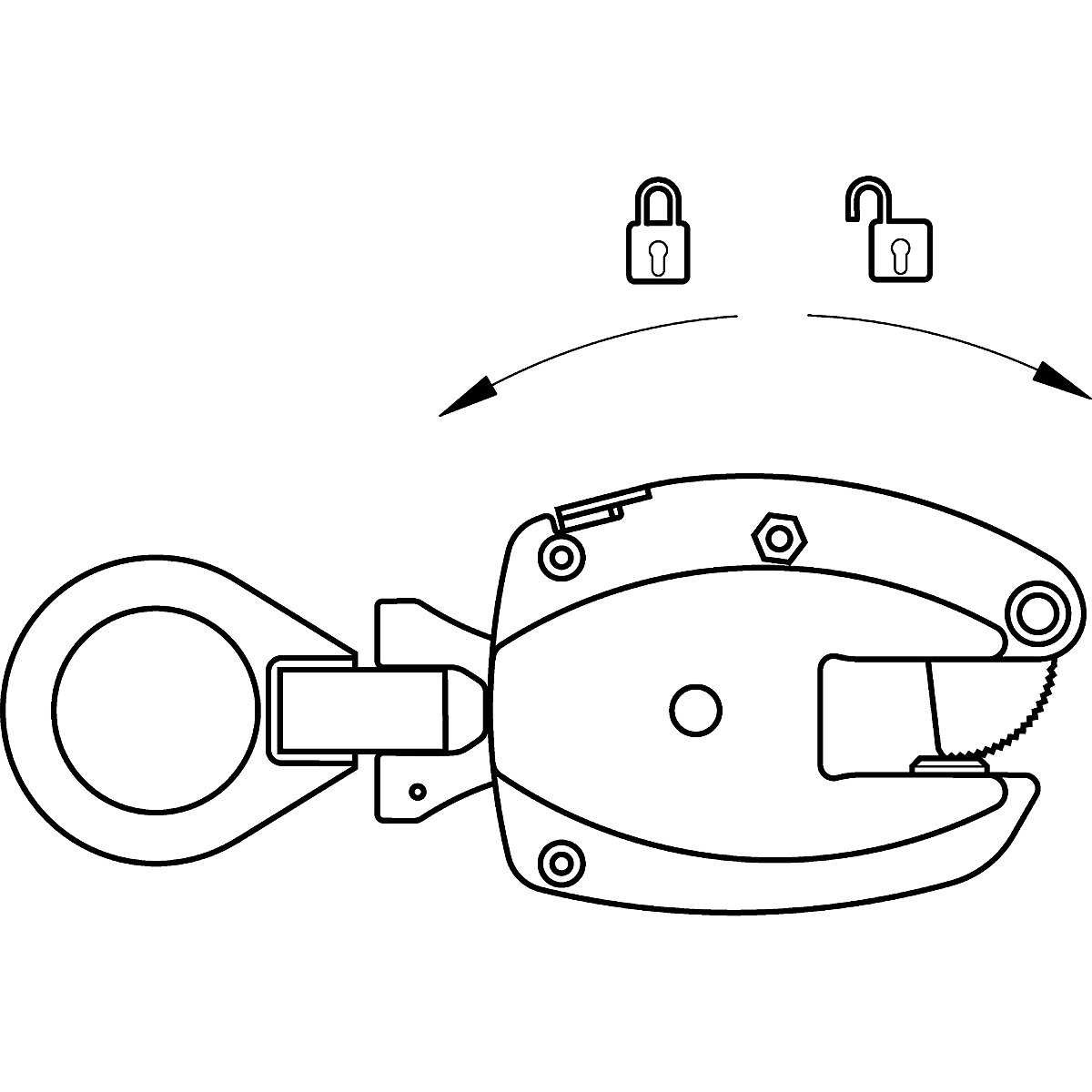 Carrier clamp, KL model, vertical use – Pfeifer (Product illustration 6)-5