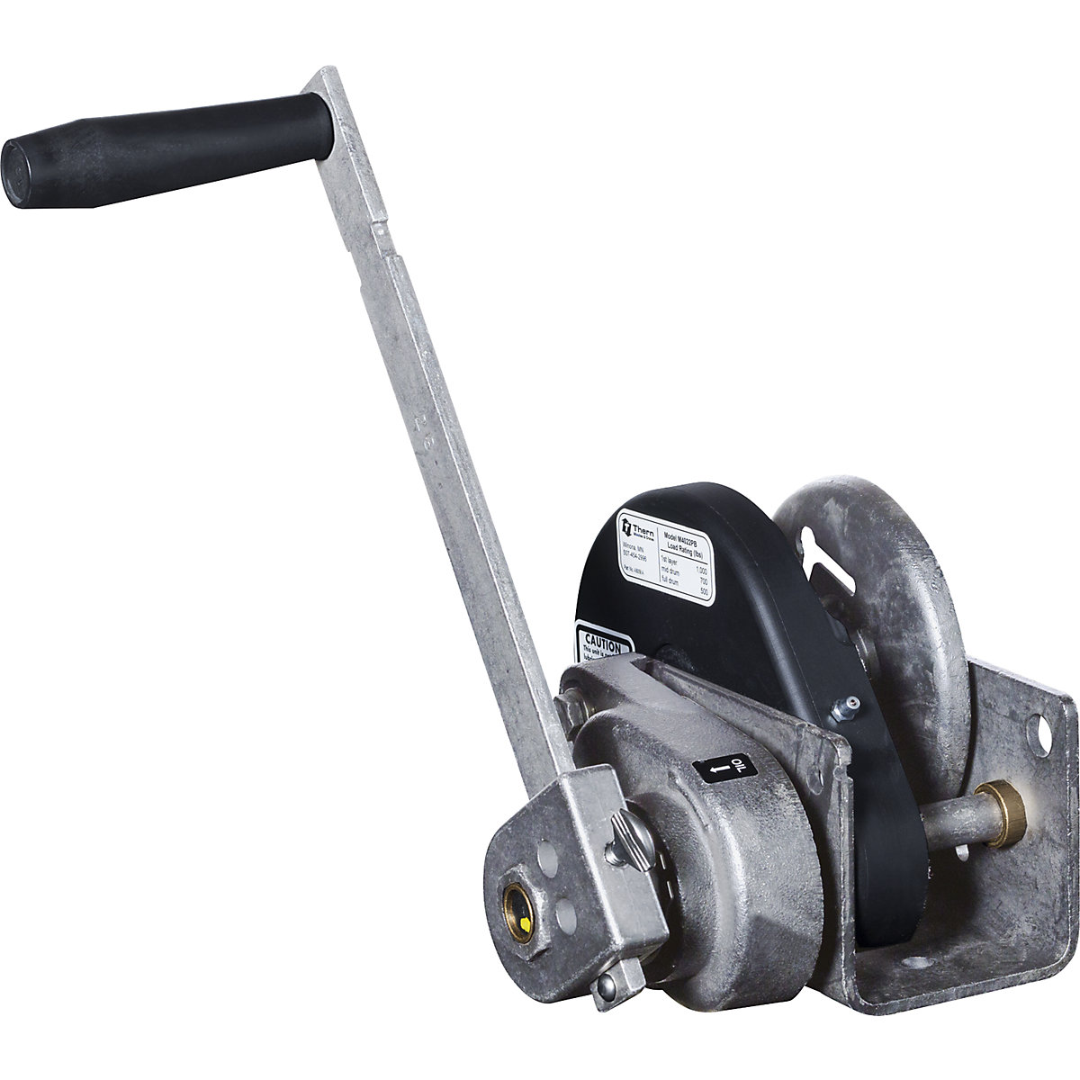 Manual wire rope winch with spur gear transmission – Thern