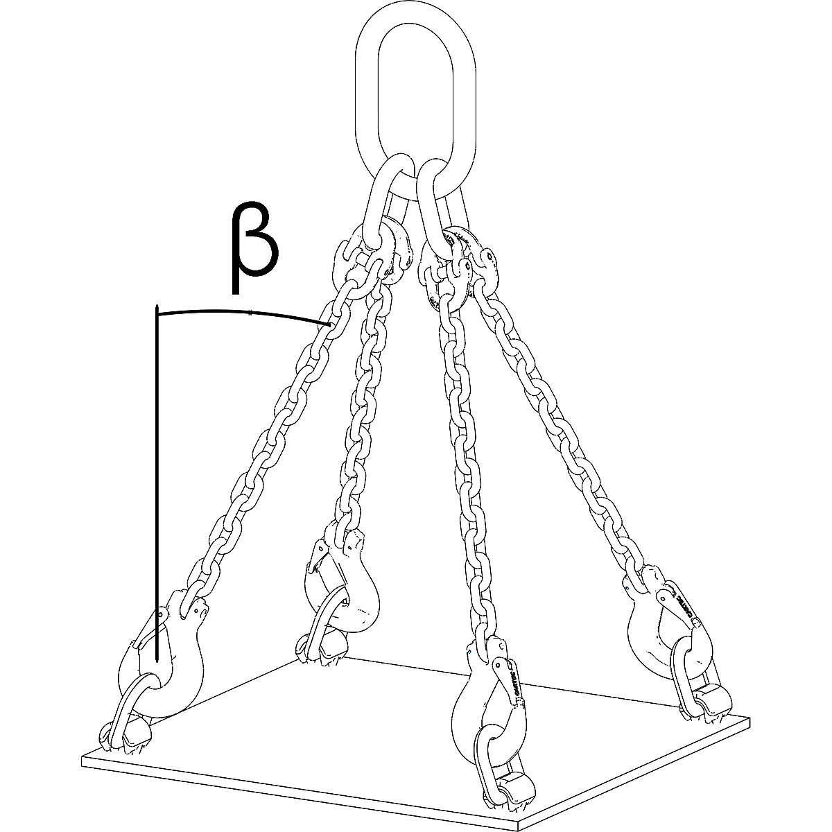 GK10 chain sling, four leg (Product illustration 5)-4