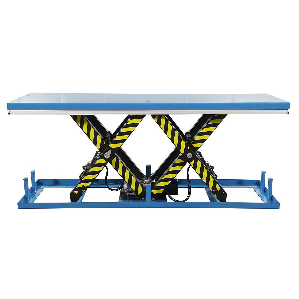 Tandem-Hubtisch, mit Hand-Bedienelement, Tragfähigkeit 2000 kg, Betriebsspannung 230 V
