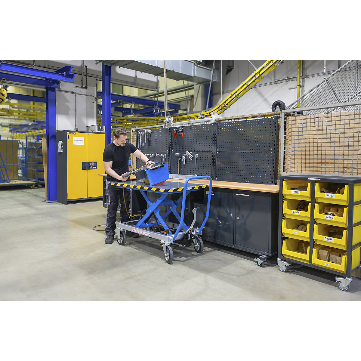 Scherenhubtischwagen eurokraft pro (Produktabbildung 2)-1