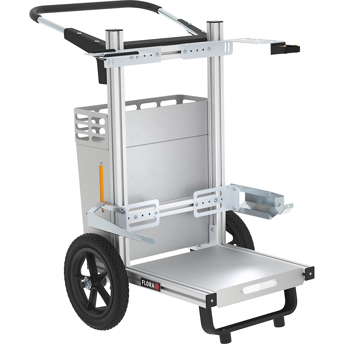 Carrier Original hulladékgyűjtő kocsi – FLORA, 1 hulladékgyűjtőhöz, 80 – 240 l, h x szé x ma 850 x 680 x 980 mm-0