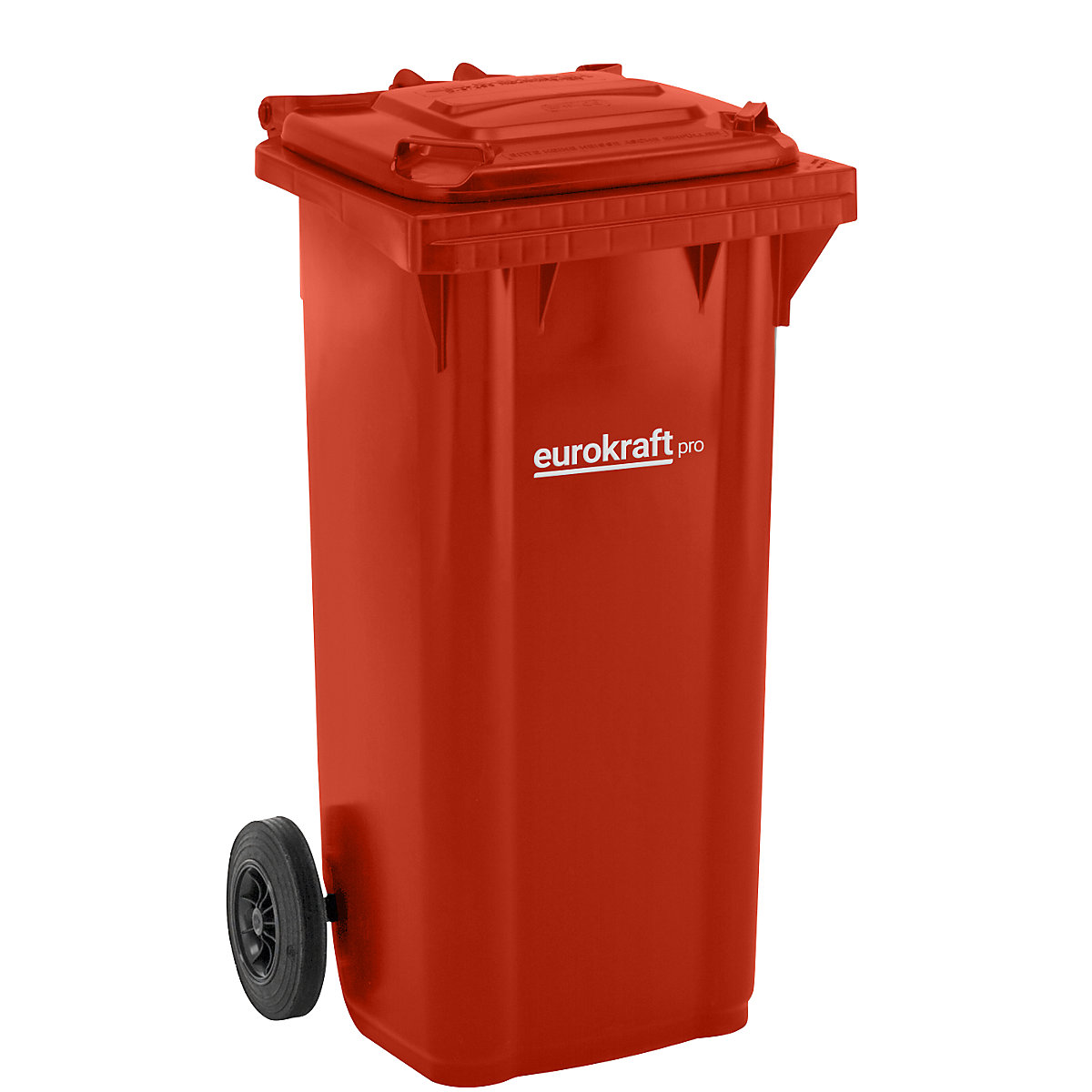 DIN EN 840 szabvány szerinti hulladékgyűjtő – eurokraft pro, űrtartalom 120 l, szé x ma x mé 505 x 1005 x 555 mm, piros-0