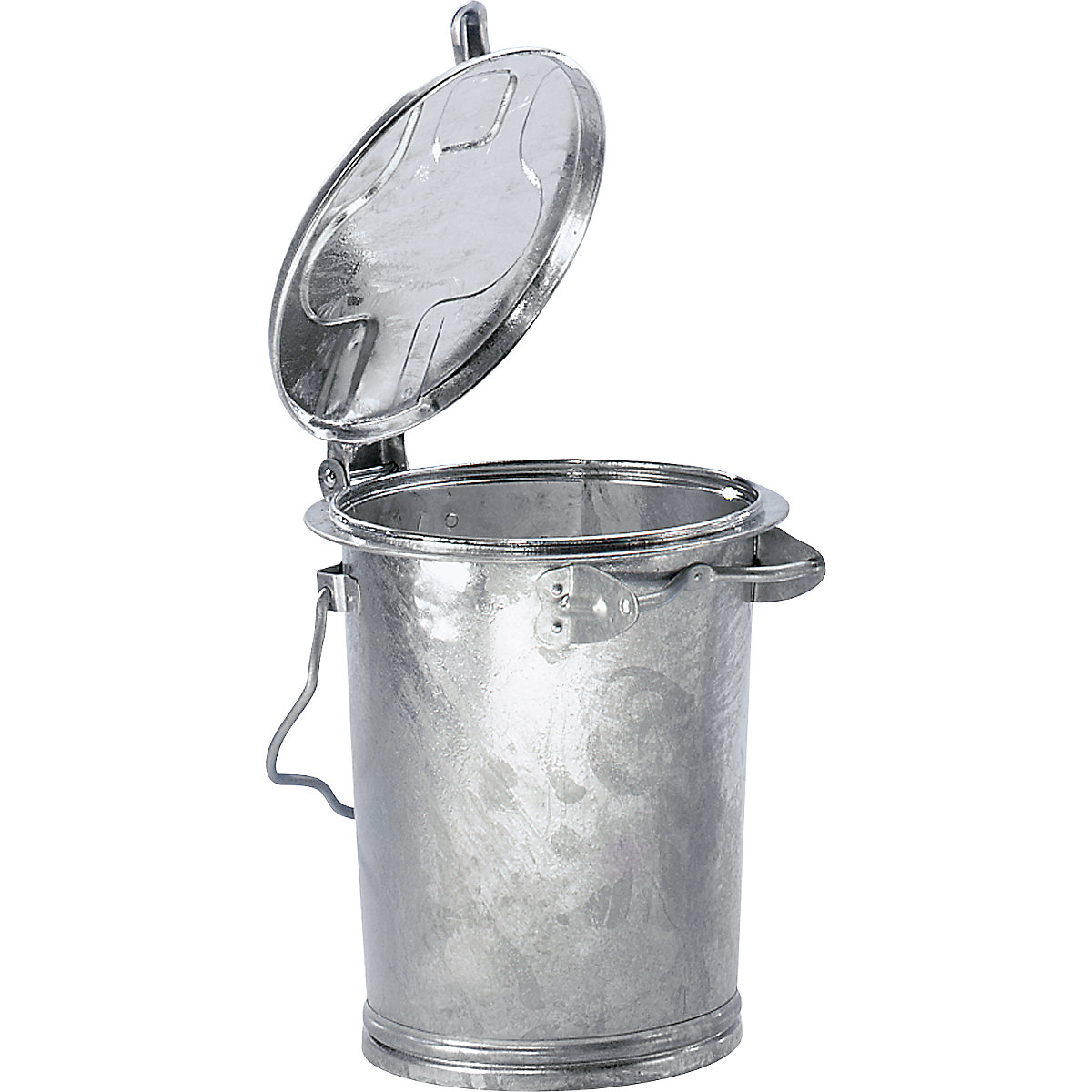 Hulladékgyűjtő rendszer, acél, űrtartalom 35 l, ma x Ø 450 x 330 mm, tűzihorganyzott-0