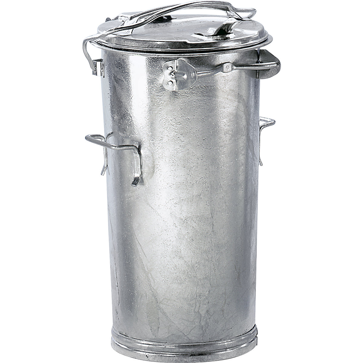 Hulladékgyűjtő rendszer, acél, űrtartalom 50 l, ma x Ø 670 x 330 mm, tűzihorganyzott-0
