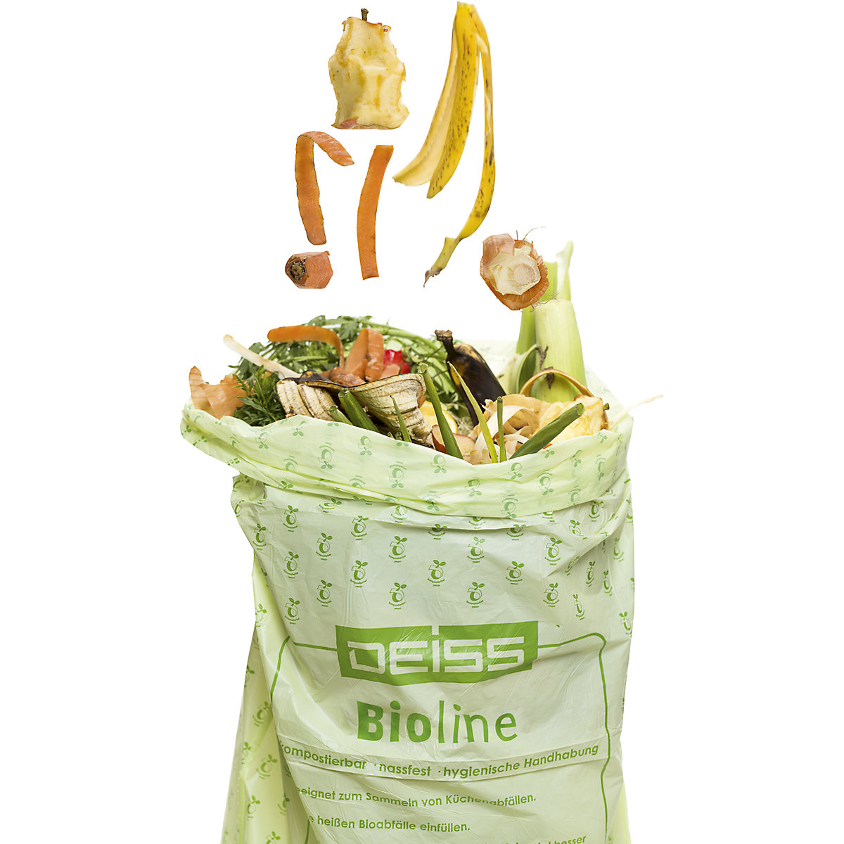 Bioline hulladékgyűjtő zsákok, ecovio® – Deiss (Termék képe 2)-1