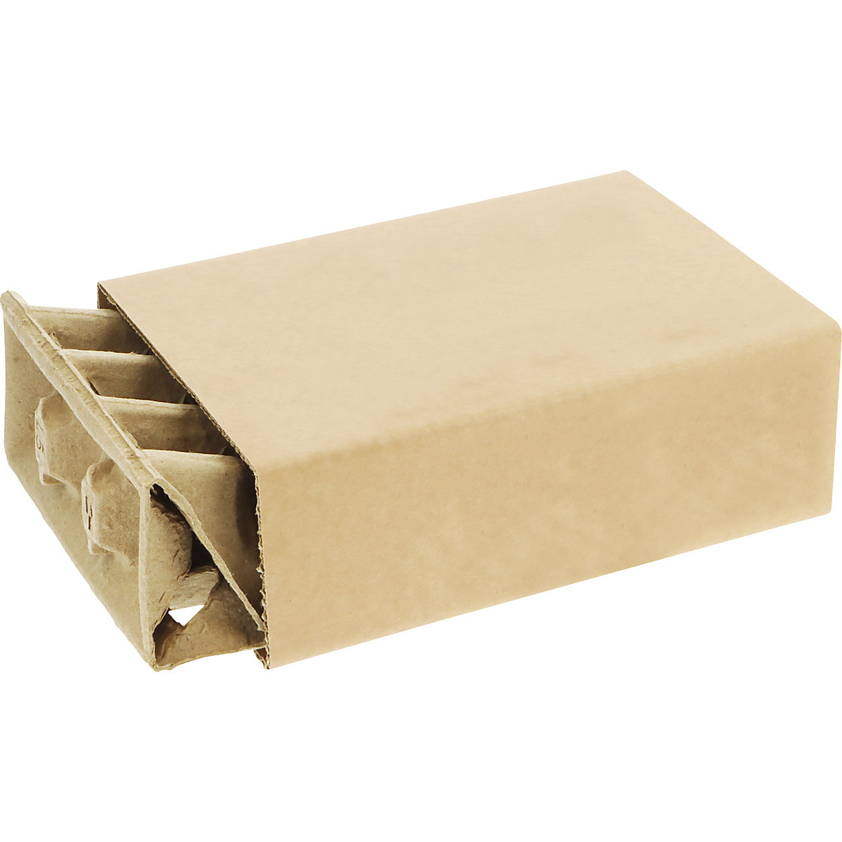Imballaggio L-Box – terra, marrone, premium, lungh. x largh. x alt. esterne 200 x 142 x 63 mm, conf. da 10 pz.-1