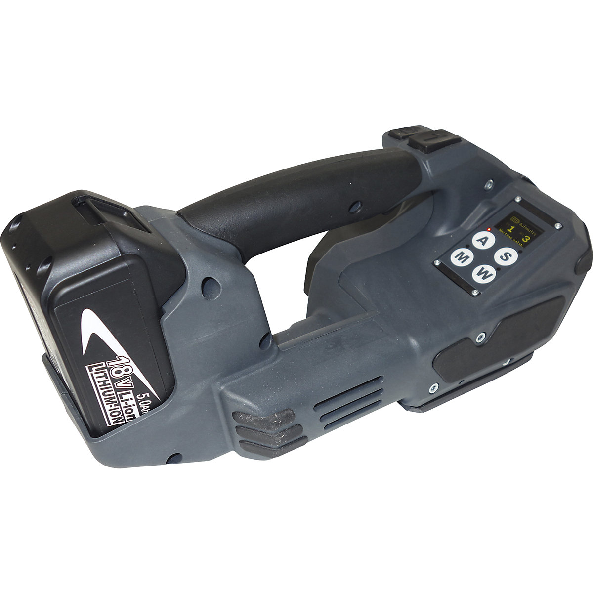 Reggiatrice con batteria ricaricabile per regge in PP e PET - ratioform