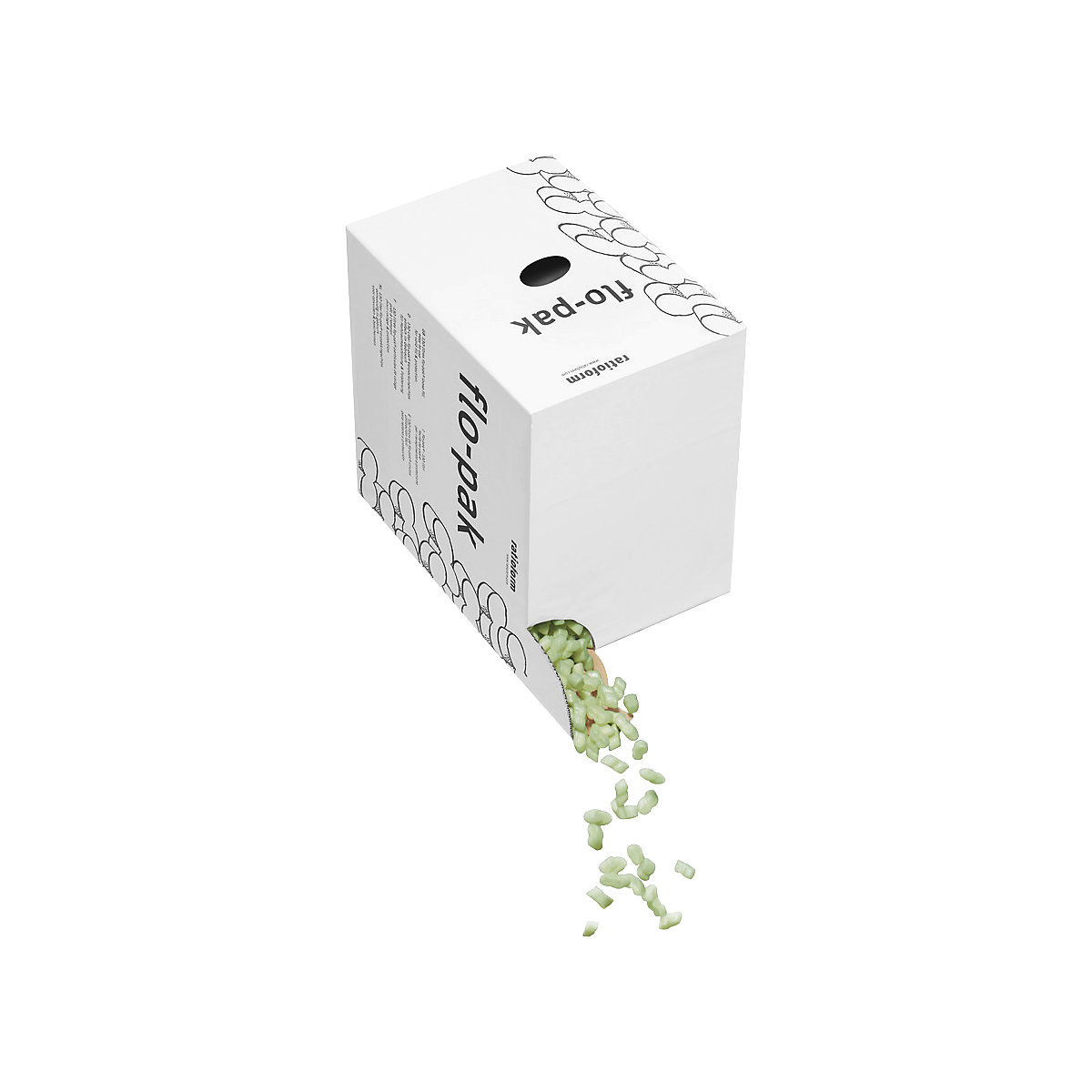 Trucioli da imballaggio flo-pak® nella scatola dispenser - ratioform